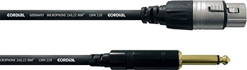 CORDIAL Kabel audio XLR female/jack mono 5 m Kabel MICROPHONE Essentials Asymmetrisch Rean von CORDIAL