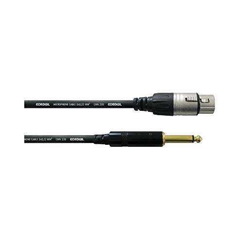 CORDIAL Kabel audio XLR female - jack mono 7,5 m Kabel MICROPHONE Essentials Asymmetrisch Rean CORDIAL Kabel audio XLR female - jack mono 7,5 m Kabel MICROPHONE Essentials Asymmetrisch Rean von CORDIAL