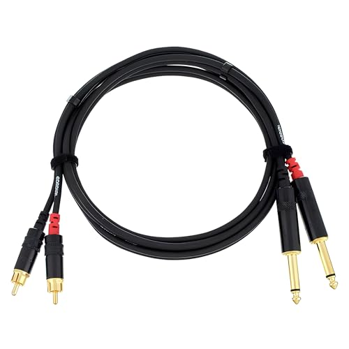 CORDIAL Kabel audio doppelt jack mono/Rca 1,5 m Kabel AUDIO Essentials Jack von CORDIAL