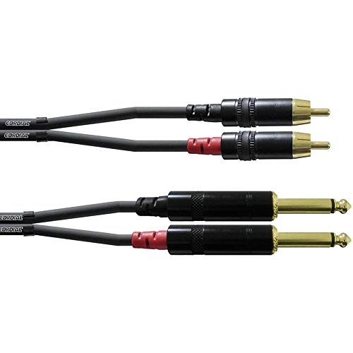 CORDIAL Kabel audio doppelt jack mono/Rca 3 m Kabel AUDIO Essentials Jack CORDIAL Kabel audio doppelt jack mono/Rca 3 m Kabel AUDIO Essentials Jack von CORDIAL
