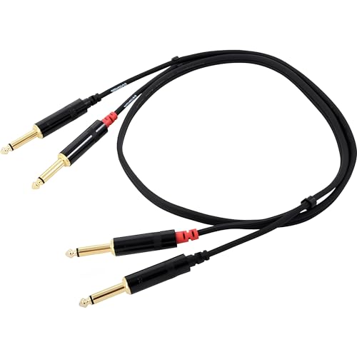 CORDIAL Kabel audio doppelt jack mono 90 cm Kabel AUDIO Essentials Jack von CORDIAL
