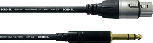 CORDIAL Kabel audio stereo XLR female/jack stereo 6 m Kabel AUDIO Essentials XLR / Jack von CORDIAL