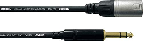CORDIAL Kabel audio stereo XLR male/jack male stereo 9m Kabel AUDIO Essentials XLR / Jack von CORDIAL