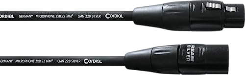 CORDIAL Kabel micro XLR 1,5m Kabel MICROPHONE Essentials symmetrisch Rean Silber von CORDIAL