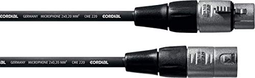 CORDIAL Kabel micro XLR 10 m Kabel MICROPHONE Essentials symmetrisch Rean Silber von CORDIAL
