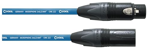 CORDIAL Kabel micro XLR 5 m blau Kabel MICROPHONE Select symmetrisch Standard von CORDIAL