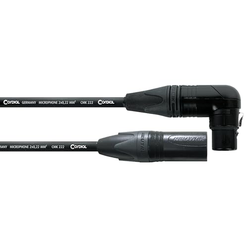 CORDIAL - CPM0.5FRM - Mikrofonkabel mit XLR-Buchse abgewinkelt, XLR-Stecker gerade 0,5 m, Stecker NEUTRIK, Select CORDIAL - CPM0.5FRM - Mikrofonkabel mit XLR-Buchse abgewinkelt, XLR-Stecker gerade 0,5 m, Stecker NEUTRIK, Select von CORDIAL