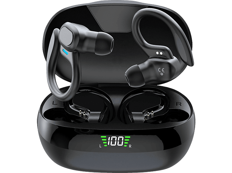 CORN TECHNOLOGY TWS-VX-Sport, In-ear Kopfhörer Bluetooth Black von CORN TECHNOLOGY