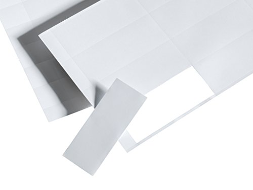 Perforierte Papieretiketten für COROSET magnetische Etikettenhalter/Etikettenträger/Etikettenhüllen/Einstecktaschen (10 Stück, 88 x 50 mm, 10 Stk. je Bogen) von COROSET