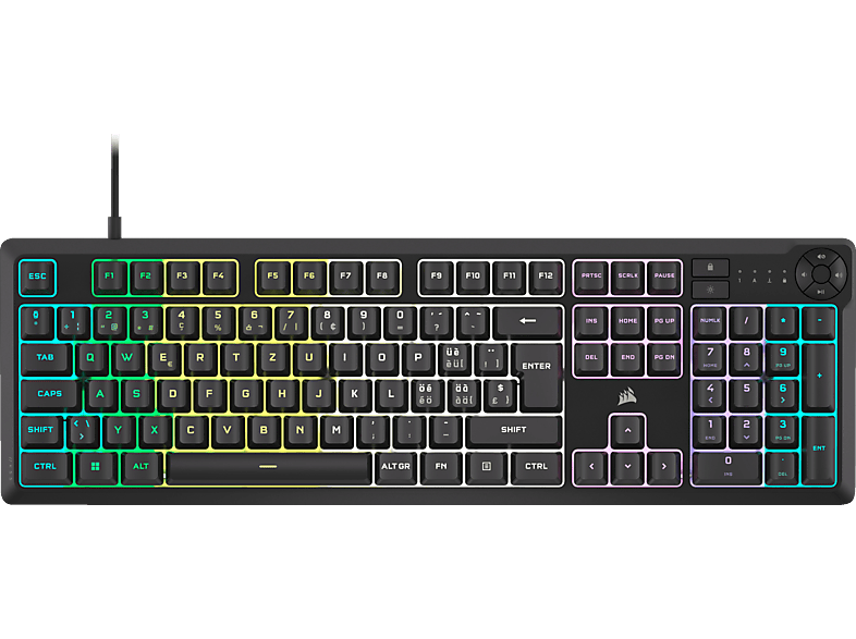 CORSAIR K55 CORE RGB, Gaming-Tastatur, kabelgebunden, Schwarz von CORSAIR