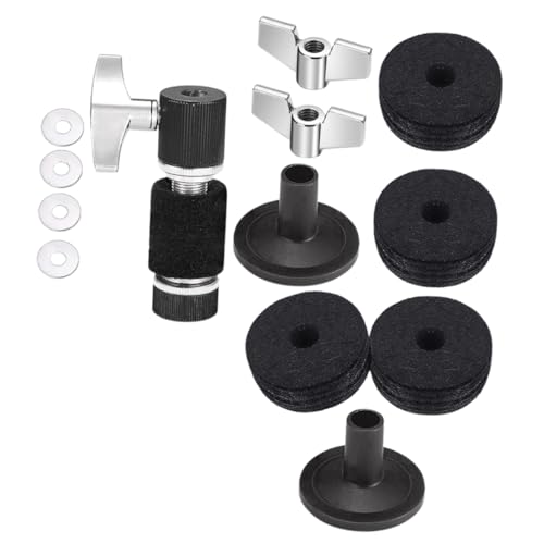 COSMEVIVI 1 Set Drum Filzpad Drum Antirutschpads Kupplungsdichtung Beckenzubehör Becken Eva Pad Kupplungsrohr Drum Beckenkupplung Eva Pads Drum Beckenzubehör Becken Metallscheibe von COSMEVIVI