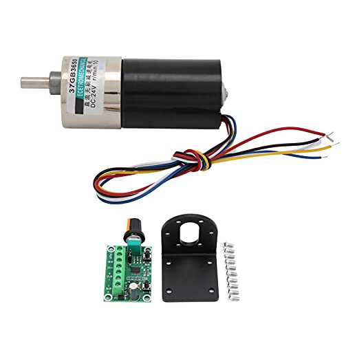 Bürstenloser Motor XD 37GB3650, DC bürstenloser Motor mit Klammergouverneur, niedriger Geschwindigkeits -24 -V -Motor für die CNC -Werkzeugmaschine, Mini -Motor mit CW/CCW (10rpm/min) von COSMICROWAVE