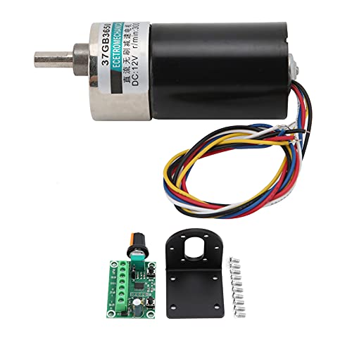 Bürstenloser Motor XD 37GB3650, DC bürstenloser Motor mit Klammergouverneur, niedriger Geschwindigkeits -24 -V -Motor für die CNC -Werkzeugmaschine, Mini -Motor mit CW/CCW (20rpm/min) von COSMICROWAVE