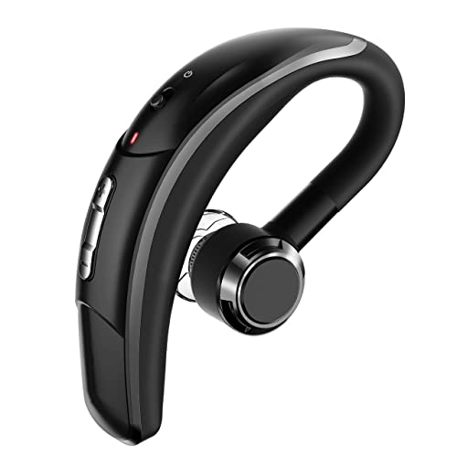 Bluetooth Headset CVC6.0 Geräuschunterdrückung, Wireless Kopfhörer Business-Stil Freisprechen im Ohr Kabelloses Headset mit Mikrofon, 280 Stunden Standby, Handsfree Bluetooth Ohrhörer (Schwarz) von COSMUSIS