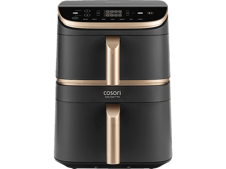 COSORI CAF-DC123S-DDER Turbo Tower Pro Smart Heißluftfritteuse 2630 Watt Dunkelgrau/Gold COSORI CAF-DC123S-DDER Turbo Tower Pro Smart Heißluftfritteuse 2630 Watt Dunkelgrau/Gold von COSORI