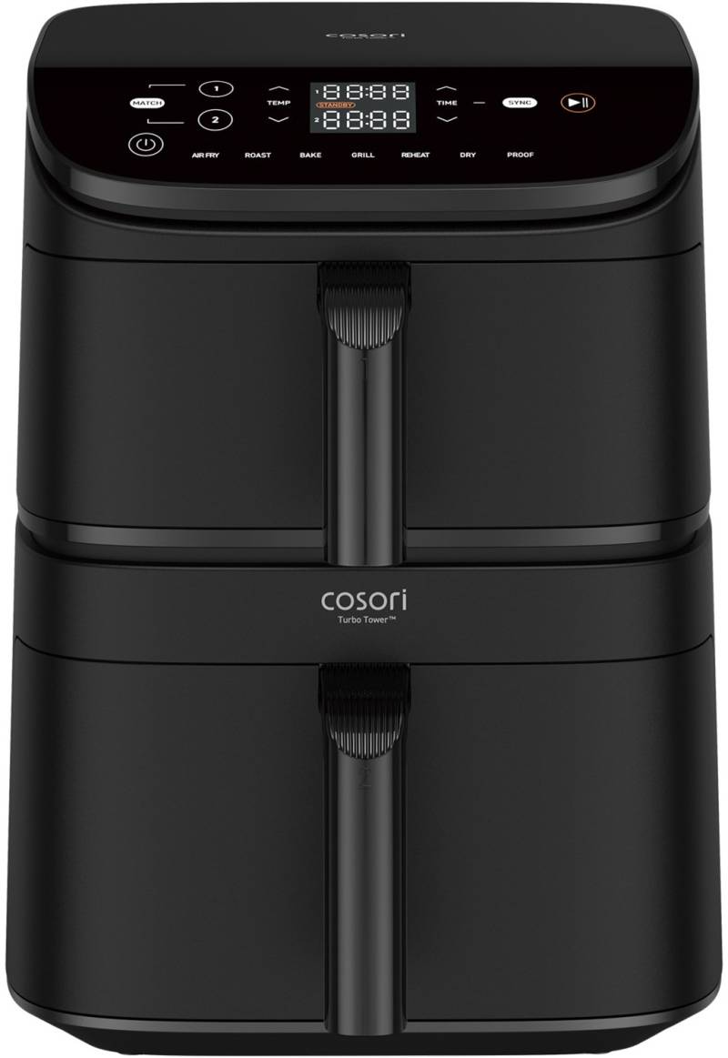 Turbo Tower 10,8L CAF-DC121-ADER Heißluft-Fritteuse dunkelgrau von COSORI
