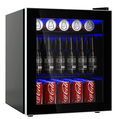 COSTWAY 46L Getränkekühlschrank mit Glastür, Flaschenkühlschrank schwarz, Mini Kühlschrank Glastürkühlschrank minibar 44,5 x 46 x 49,5 cm COSTWAY 46L Getränkekühlschrank mit Glastür, Flaschenkühlschrank schwarz, Mini Kühlschrank Glastürkühlschrank minibar 44,5 x 46 x 49,5 cm von COSTWAY