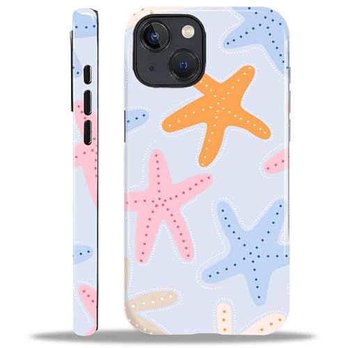 COTAIL Schutzhülle für iPhone 14 Plus, 2-lagige Hybrid-Hülle, militärischer Schutz, langlebig, stoßfest, kratzfest, bunte Seesterne COTAIL Schutzhülle für iPhone 14 Plus, 2-lagige Hybrid-Hülle, militärischer Schutz, langlebig, stoßfest, kratzfest, bunte Seesterne von COTAIL