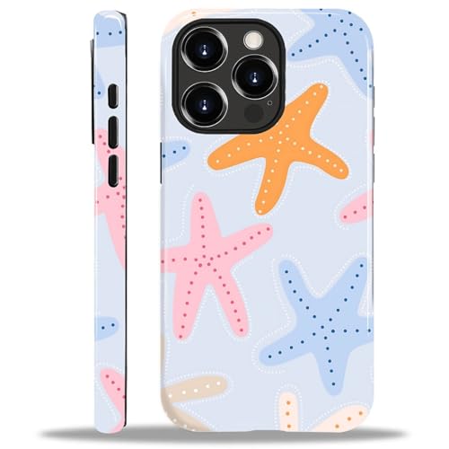 COTAIL Schutzhülle für iPhone 14 Pro Max, 2-lagige Hybrid-Hülle, militärischer Schutz, langlebig, stoßfest, kratzfest, bunte Seesterne COTAIL Schutzhülle für iPhone 14 Pro Max, 2-lagige Hybrid-Hülle, militärischer Schutz, langlebig, stoßfest, kratzfest, bunte Seesterne von COTAIL