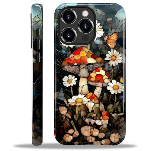 COTAIL Schutzhülle für iPhone 14 Pro Max, Hybrid-Schutzhülle mit 2 Schichten, militärischer Schutz, langlebig, stoßfest, kratzfest, Buntglas-Pilze COTAIL Schutzhülle für iPhone 14 Pro Max, Hybrid-Schutzhülle mit 2 Schichten, militärischer Schutz, langlebig, stoßfest, kratzfest, Buntglas-Pilze von COTAIL