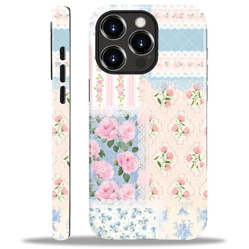 COTAIL Schutzhülle für iPhone 14 Pro Max, Hybrid-Schutzhülle mit 2 Schichten, militärischer Schutz, langlebig, stoßfest, kratzfest, florales Spitzen-Patchwork COTAIL Schutzhülle für iPhone 14 Pro Max, Hybrid-Schutzhülle mit 2 Schichten, militärischer Schutz, langlebig, stoßfest, kratzfest, florales Spitzen-Patchwork von COTAIL