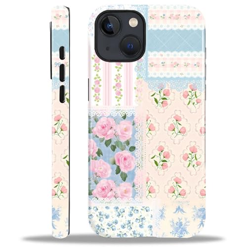 COTAIL Schutzhülle für iPhone 15, Hybrid-Hülle, 2-lagig, militärischer Schutz, langlebig, stoßfest, kratzfest, florales Spitzen-Patchwork COTAIL Schutzhülle für iPhone 15, Hybrid-Hülle, 2-lagig, militärischer Schutz, langlebig, stoßfest, kratzfest, florales Spitzen-Patchwork von COTAIL