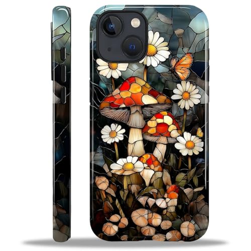 COTAIL Schutzhülle für iPhone 15 Plus, Hybrid-Schutzhülle, 2-lagig, militärischer Schutz, langlebig, stoßfest, kratzfest, Glasmalerei, Pilze COTAIL Schutzhülle für iPhone 15 Plus, Hybrid-Schutzhülle, 2-lagig, militärischer Schutz, langlebig, stoßfest, kratzfest, Glasmalerei, Pilze von COTAIL