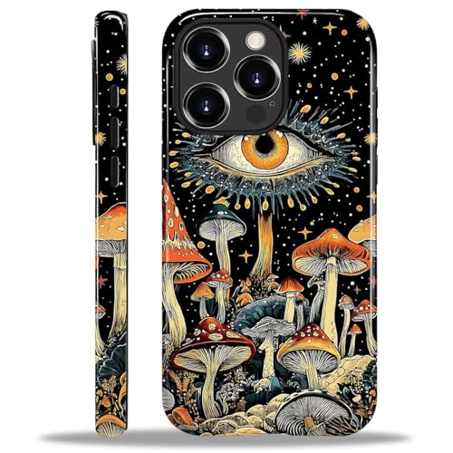 COTAIL Schutzhülle für iPhone 15 Pro, Hybrid-Schutzhülle, 2-lagig, militärischer Schutz, langlebig, stoßfest, kratzfest, Trippy Mushrooms Eye COTAIL Schutzhülle für iPhone 15 Pro, Hybrid-Schutzhülle, 2-lagig, militärischer Schutz, langlebig, stoßfest, kratzfest, Trippy Mushrooms Eye von COTAIL