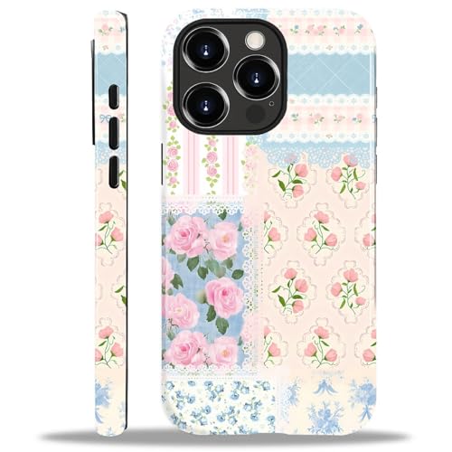 COTAIL Schutzhülle für iPhone 15 Pro, Hybrid-Schutzhülle mit 2 Schichten, militärischer Schutz, langlebig, stoßfest, kratzfest, florales Spitzen-Patchwork COTAIL Schutzhülle für iPhone 15 Pro, Hybrid-Schutzhülle mit 2 Schichten, militärischer Schutz, langlebig, stoßfest, kratzfest, florales Spitzen-Patchwork von COTAIL