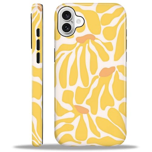 COTAIL Schutzhülle für iPhone 16, Hybrid-Schutzhülle, 2-lagig, militärischer Schutz, langlebig, stoßfest, kratzfest, Matisse-gelbe Blume COTAIL Schutzhülle für iPhone 16, Hybrid-Schutzhülle, 2-lagig, militärischer Schutz, langlebig, stoßfest, kratzfest, Matisse-gelbe Blume von COTAIL