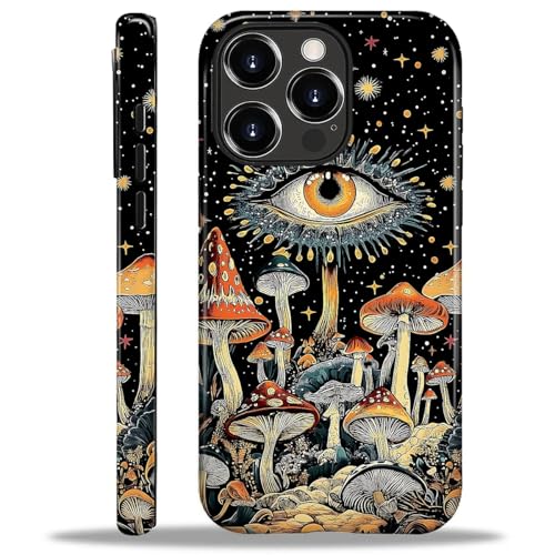 COTAIL Schutzhülle für iPhone 16 Pro, Hybrid-Schutzhülle mit 2 Schichten, militärischer Schutz, langlebig, stoßfest, kratzfest, Trippy Mushrooms Eye COTAIL Schutzhülle für iPhone 16 Pro, Hybrid-Schutzhülle mit 2 Schichten, militärischer Schutz, langlebig, stoßfest, kratzfest, Trippy Mushrooms Eye von COTAIL