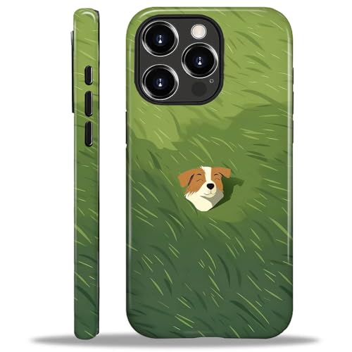 COTAIL Schutzhülle für iPhone 16 Pro Max, 2-lagige Hybrid-Hülle, militärischer Schutz, langlebig, stoßfest, kratzfest, Hund im Gras COTAIL Schutzhülle für iPhone 16 Pro Max, 2-lagige Hybrid-Hülle, militärischer Schutz, langlebig, stoßfest, kratzfest, Hund im Gras von COTAIL