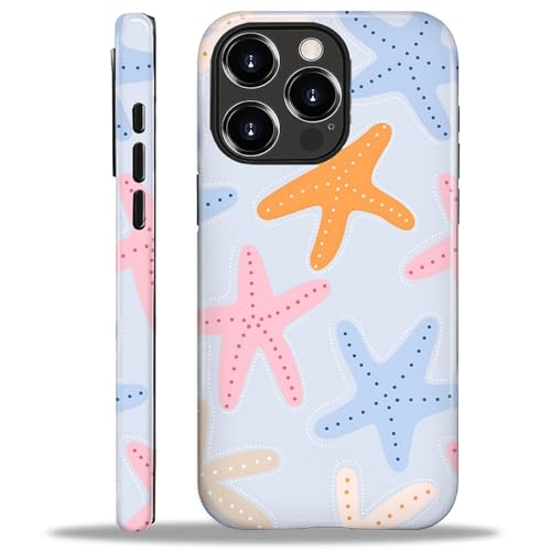 COTAIL Schutzhülle für iPhone 16 Pro Max, 2-lagige Hybrid-Hülle, militärischer Schutz, langlebig, stoßfest, kratzfest, bunte Seesterne COTAIL Schutzhülle für iPhone 16 Pro Max, 2-lagige Hybrid-Hülle, militärischer Schutz, langlebig, stoßfest, kratzfest, bunte Seesterne von COTAIL