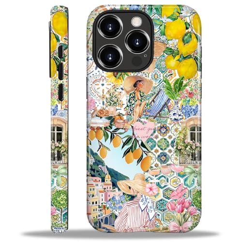 COTAIL Schutzhülle für iPhone 16 Pro Max, 2-lagige Hybrid-Hülle, militärischer Schutz, langlebig, stoßfest, kratzfest, italienische Sommer-Collage COTAIL Schutzhülle für iPhone 16 Pro Max, 2-lagige Hybrid-Hülle, militärischer Schutz, langlebig, stoßfest, kratzfest, italienische Sommer-Collage von COTAIL