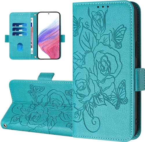 COTDINFOR Brieftasche Handyhülle für Samsung Galaxy S24 Plus Hülle [RFID-Blockierung] Cover Stoßfest Schutzhülle mit Kartenfach Standfuntion Wallet Handy Tasche Hülle für Galaxy S24 Plus Sky-Blue YBMG von COTDINFOR