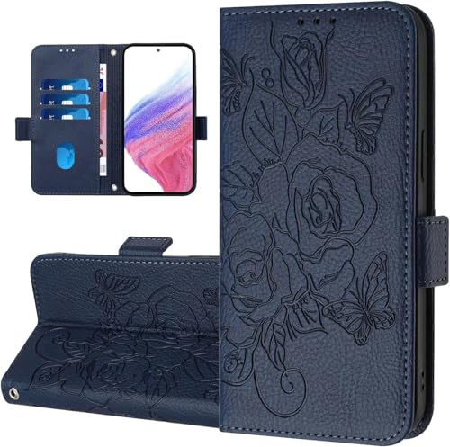 COTDINFOR Brieftasche Handyhülle für iPhone 15 Pro Max Hülle [RFID-Blockierung] Flip Cover Stoßfest Schutzhülle mit Kartenfach Standfuntion Wallet Handy Tasche Hülle für iPhone 15 Pro Max Blue YBMG von COTDINFOR