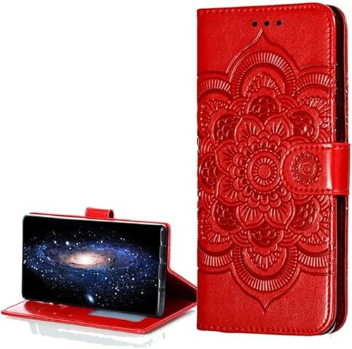 COTDINFOR Case for Google Pixel 5 Hülle Flip Cover PU Leder Schutzhülle Magnet Handytasche Bookstyle Kartenfächer Lederhülle Handyhülle für Google Pixel 5 Case Red Mandala LD. COTDINFOR Case for Google Pixel 5 Hülle Flip Cover PU Leder Schutzhülle Magnet Handytasche Bookstyle Kartenfächer Lederhülle Handyhülle für Google Pixel 5 Case Red Mandala LD. von COTDINFOR