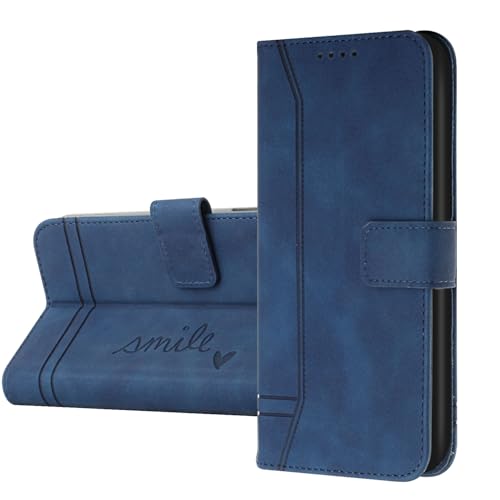 COTDINFOR Compatible with Google Pixel 9 Hülle PU Leder Schutzhülle Flip Handy Tasche Schale mit Magnet Standfunktion Etui Cover Handyhülle für Google Pixel 9 Blue Smile HX. COTDINFOR Compatible with Google Pixel 9 Hülle PU Leder Schutzhülle Flip Handy Tasche Schale mit Magnet Standfunktion Etui Cover Handyhülle für Google Pixel 9 Blue Smile HX. von COTDINFOR