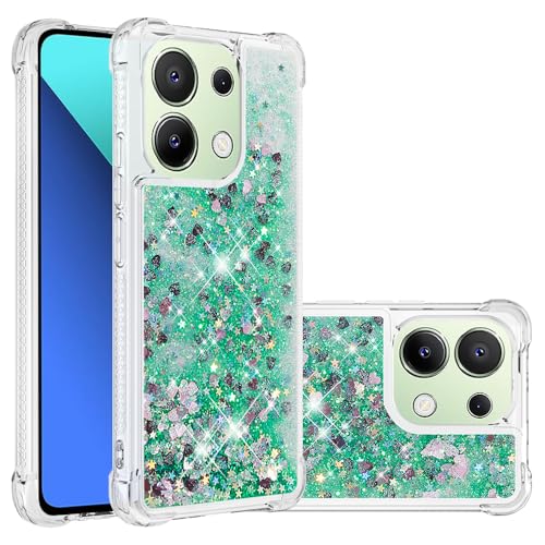 COTDINFOR Handy hüllen für Redmi Note 13 4G Hülle Flüssigkeit Glitzer Stoßfest Quicksand Fließend Glänzend Schlank Schutzhülle Silikon Hüllen für Redmi Note 13 4G TPU Love Grün YBWTLS. COTDINFOR Handy hüllen für Redmi Note 13 4G Hülle Flüssigkeit Glitzer Stoßfest Quicksand Fließend Glänzend Schlank Schutzhülle Silikon Hüllen für Redmi Note 13 4G TPU Love Grün YBWTLS. von COTDINFOR