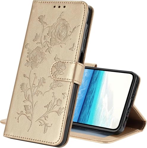 COTDINFOR Hülle für Samsung Galaxy S21 Ultra Flip Lederhülle Tasche Stoßfeste Handyhülle Cover mit Kartenfach Tasche Ständer Schutzhülle PU Leder Hülle für Samsung Galaxy S21 Ultra Gold XYMG COTDINFOR Hülle für Samsung Galaxy S21 Ultra Flip Lederhülle Tasche Stoßfeste Handyhülle Cover mit Kartenfach Tasche Ständer Schutzhülle PU Leder Hülle für Samsung Galaxy S21 Ultra Gold XYMG von COTDINFOR