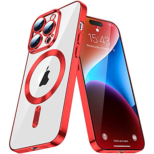COTDINFOR Hülle für iPhone 14 Pro Max Kompatibel mit MagSafe Kabellosem Laden Militärnorm Sturzschutz Case Kratzfeste Rückseite Magnet Stoßfest Handyhülle für iPhone 14 Pro Max Rot YXIN. COTDINFOR Hülle für iPhone 14 Pro Max Kompatibel mit MagSafe Kabellosem Laden Militärnorm Sturzschutz Case Kratzfeste Rückseite Magnet Stoßfest Handyhülle für iPhone 14 Pro Max Rot YXIN. von COTDINFOR