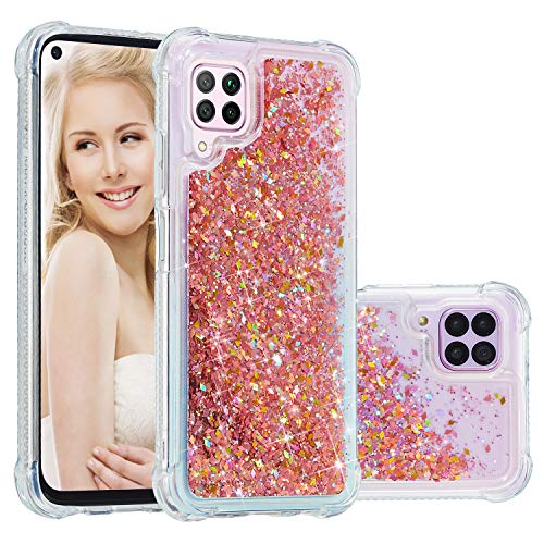 COTDINFOR Kompatibel mit Huawei P40 Lite Hülle Flüssigkeit Glitzer Stoßfest Quicksand Fließend Glänzend Schlank Schutzhülle Silikon Clear Handyhüllen für Huawei P40 Lite Cover TPU Roségold XYWTLS. COTDINFOR Kompatibel mit Huawei P40 Lite Hülle Flüssigkeit Glitzer Stoßfest Quicksand Fließend Glänzend Schlank Schutzhülle Silikon Clear Handyhüllen für Huawei P40 Lite Cover TPU Roségold XYWTLS. von COTDINFOR