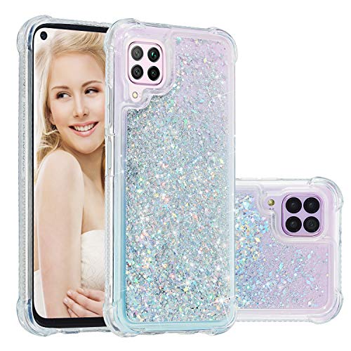 COTDINFOR Kompatibel mit Huawei P40 Lite Hülle Flüssigkeit Glitzer Stoßfest Quicksand Fließend Glänzend Schlank Schutzhülle Silikon Clear Handyhüllen für Huawei P40 Lite Cover TPU Silber XYWTLS. COTDINFOR Kompatibel mit Huawei P40 Lite Hülle Flüssigkeit Glitzer Stoßfest Quicksand Fließend Glänzend Schlank Schutzhülle Silikon Clear Handyhüllen für Huawei P40 Lite Cover TPU Silber XYWTLS. von COTDINFOR