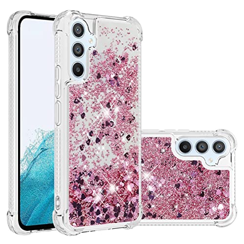 COTDINFOR Kompatibel mit Samsung Galaxy A54 5G Hülle Flüssigkeit Glitzer Stoßfest Fließend Glänzend Schlank Schutzhülle Silikon Handyhüllen für Galaxy A54 5G TPU Love Roségold YBWTLS. COTDINFOR Kompatibel mit Samsung Galaxy A54 5G Hülle Flüssigkeit Glitzer Stoßfest Fließend Glänzend Schlank Schutzhülle Silikon Handyhüllen für Galaxy A54 5G TPU Love Roségold YBWTLS. von COTDINFOR