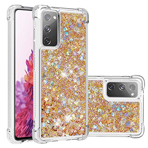 COTDINFOR Kompatibel mit Samsung Galaxy S20 FE Hülle Flüssigkeit Glitzer Stoßfest Quicksand Fließend Glänzend Schlank Schutzhülle Silikon Handyhüllen für Galaxy S20 FE TPU Love Gold YBWTLS. COTDINFOR Kompatibel mit Samsung Galaxy S20 FE Hülle Flüssigkeit Glitzer Stoßfest Quicksand Fließend Glänzend Schlank Schutzhülle Silikon Handyhüllen für Galaxy S20 FE TPU Love Gold YBWTLS. von COTDINFOR