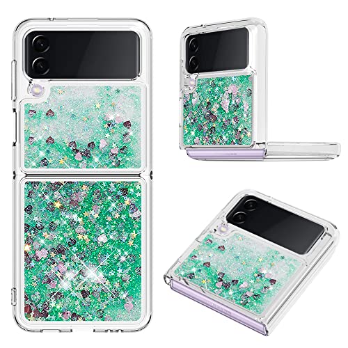 COTDINFOR Kompatibel mit Samsung Galaxy Z Flip 3 5G Hülle Flüssigkeit Glitzer Stoßfest Quicksand Fließend Glänzend Schlank Schutzhülle Silikon Handyhüllen für Galaxy Z Flip 3 5G TPU Love Grün YBWTLS. COTDINFOR Kompatibel mit Samsung Galaxy Z Flip 3 5G Hülle Flüssigkeit Glitzer Stoßfest Quicksand Fließend Glänzend Schlank Schutzhülle Silikon Handyhüllen für Galaxy Z Flip 3 5G TPU Love Grün YBWTLS. von COTDINFOR