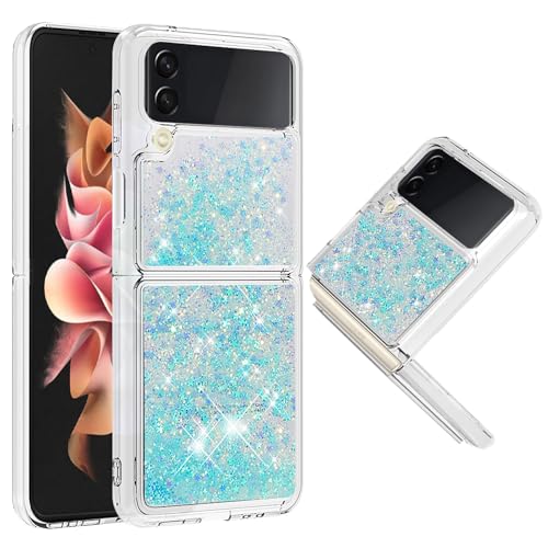 COTDINFOR Kompatibel mit Samsung Galaxy Z Flip 4 Hülle Flüssigkeit Glitzer Stoßfest Quicksand Fließend Glänzend Schlank Schutzhülle Silikon Handyhüllen für Galaxy Z Flip 4 TPU Star Blue YBWTLS. COTDINFOR Kompatibel mit Samsung Galaxy Z Flip 4 Hülle Flüssigkeit Glitzer Stoßfest Quicksand Fließend Glänzend Schlank Schutzhülle Silikon Handyhüllen für Galaxy Z Flip 4 TPU Star Blue YBWTLS. von COTDINFOR