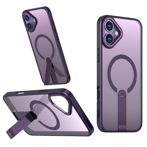 COTDINFOR Magnetische Handyhülle für iPhone 16 Hülle mit Ständer Schutzhülle Fallschutz Dünn Hülle Stoßfeste Kratzfest Cover für iPhone 16 Purple XYRD COTDINFOR Magnetische Handyhülle für iPhone 16 Hülle mit Ständer Schutzhülle Fallschutz Dünn Hülle Stoßfeste Kratzfest Cover für iPhone 16 Purple XYRD von COTDINFOR