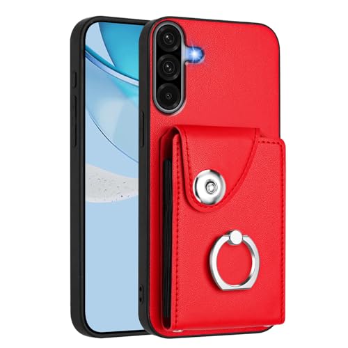 COTDINFOR Schutzhülle für Samsung Galaxy A26 5G, mit Kartenhalter, Magnetverschluss, Flip-Folio-Schutzhülle mit Ringständer, strapazierfähiges Leder, Brieftaschen-Schutzhülle für Damen, stoßfest, für COTDINFOR Schutzhülle für Samsung Galaxy A26 5G, mit Kartenhalter, Magnetverschluss, Flip-Folio-Schutzhülle mit Ringständer, strapazierfähiges Leder, Brieftaschen-Schutzhülle für Damen, stoßfest, für von COTDINFOR