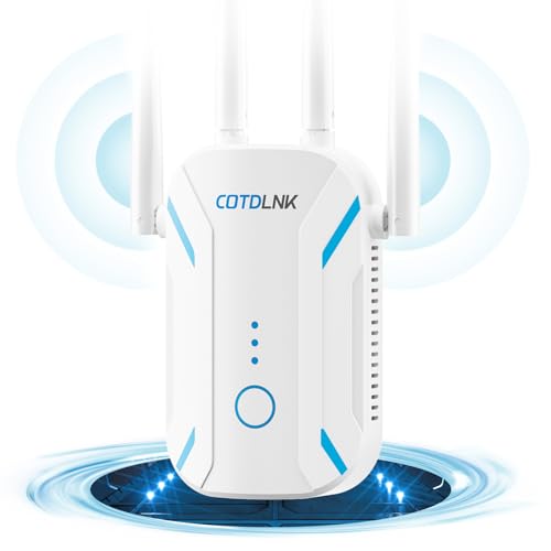 COTDLNK 2025 WLAN Verstärker für zu Hause WLAN Repeater WiFi Booster 1200Mbit/s WiFi Internet Verstärker mit Ethernet-Anschluss Dualband 2,4 GHz und 5 GHz, EU-Stecker COTDLNK 2025 WLAN Verstärker für zu Hause WLAN Repeater WiFi Booster 1200Mbit/s WiFi Internet Verstärker mit Ethernet-Anschluss Dualband 2,4 GHz und 5 GHz, EU-Stecker von COTDLNK